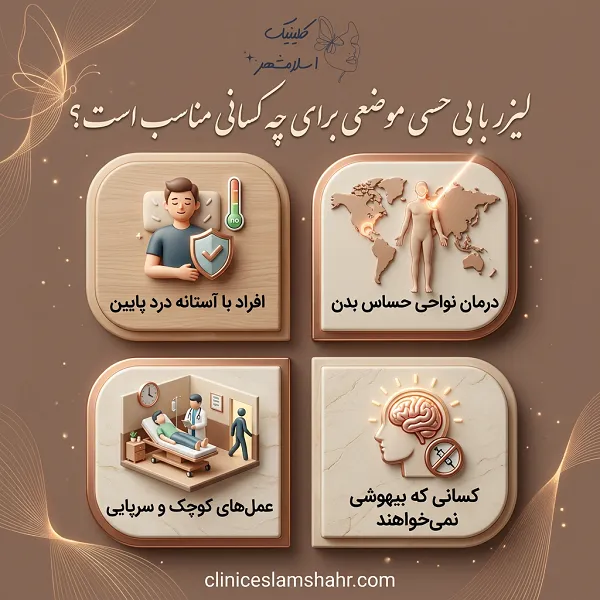 بی‌حسی موضعی در لیزر: چیست و چگونه عمل می‌کند؟