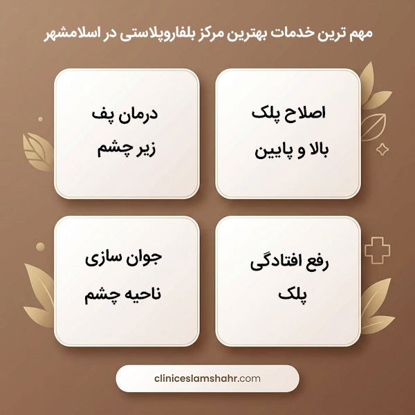 مهم ترین معیار انتخاب بهترین مرکز بلفاروپلاستی در اسلامشهر