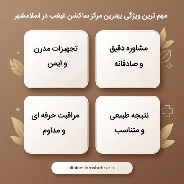 راهنمای انتخاب بهترین مرکز ساکشن غبغب در اسلامشهر