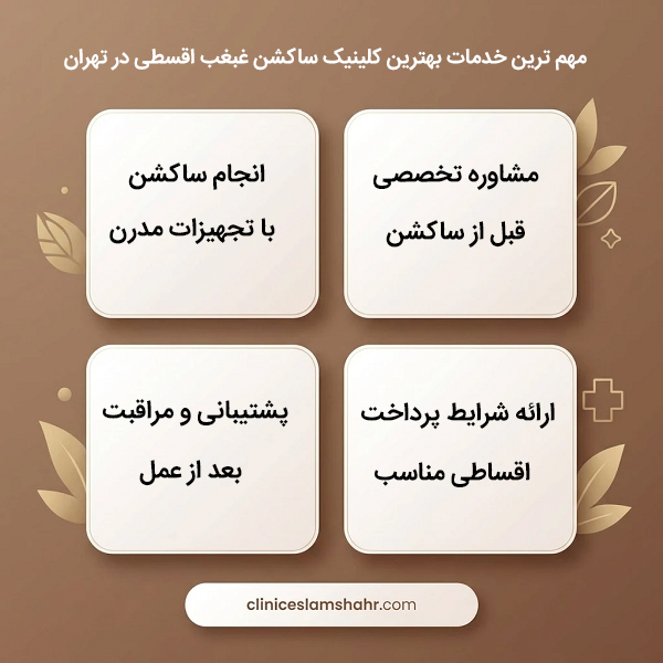 مهم ترین ویژگی های بهترین کلینیک ساکشن غبغب قسطی در تهران